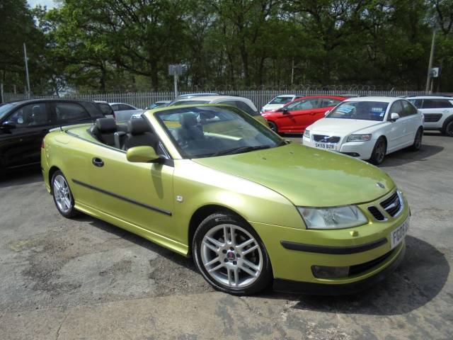 Saab 9-3 2.0 9-3 AERO 210 BHP Convertible Petrol Yellow